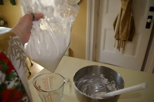 Remove the bag and seal the opening with a twist-tie